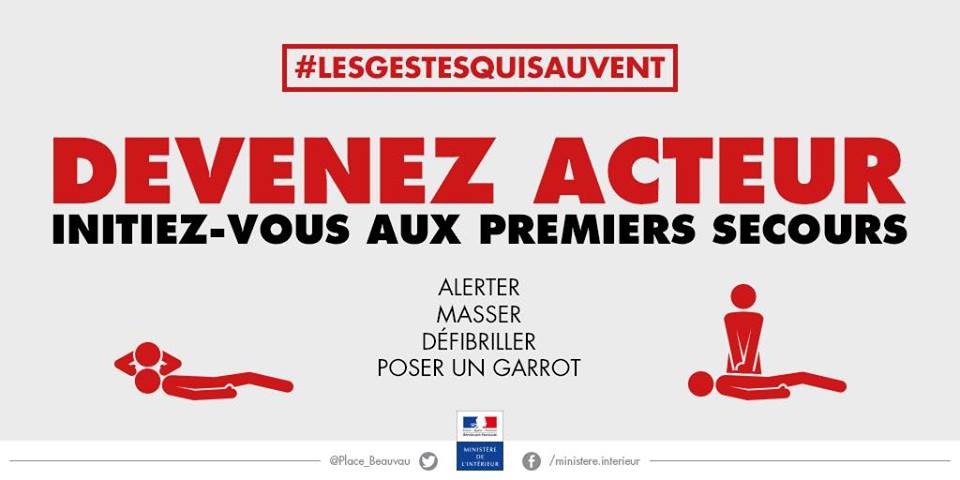 Devenez acteur — initiez-vous aux premiers secours : alerter, masser, défibriller, poser un garrot